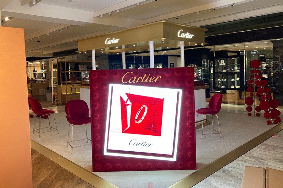 Retail AV production company - Cartier Selfridges Manchester